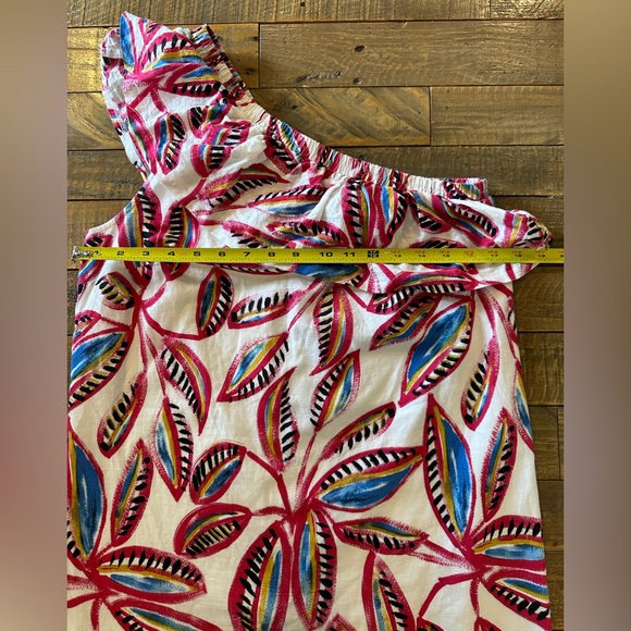 J. Crew Linen Blend One Shoulder Dress Size Small - Picture 2 of 5